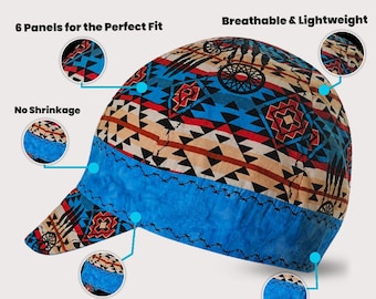 Native American Dream Catcher Print Welding Cap Hand made 100 percent cotton