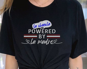 Zabawna koszulka Latina dla hiszpańskiej mamy Portoryko Koszulka La Chancla Koszulka Latina Power Zabawny prezent dla hiszpańskiej mamy Top La Madre dla meksykańskiej mamy