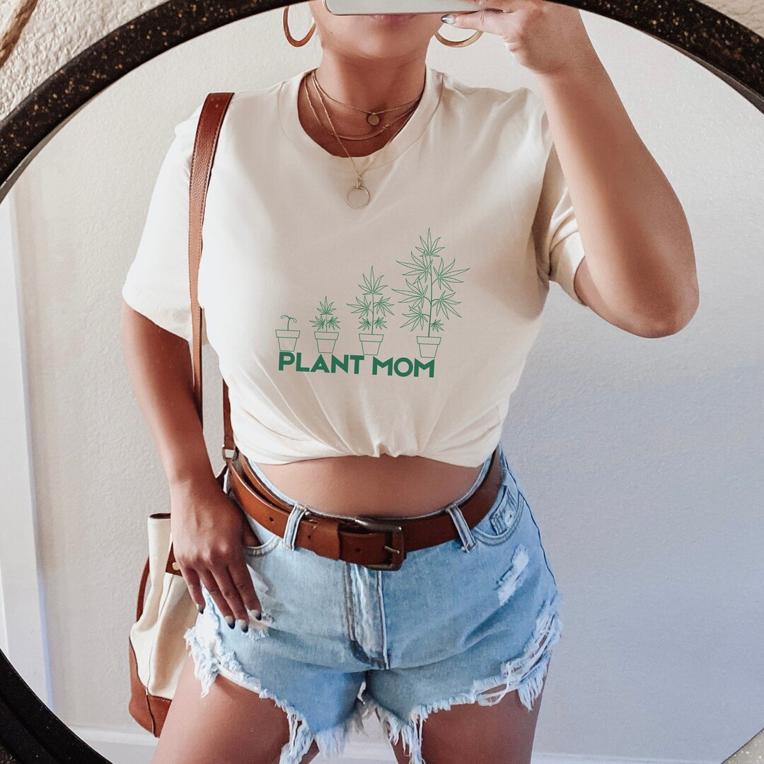 Plant Mama Weed Shirt, Weed Clothing Stoner Mom Shirt, Stoner Gifts for ...