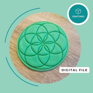 Seed of Life Cutter: 3D STL Model for Cookie & Pottery (Digital Download)