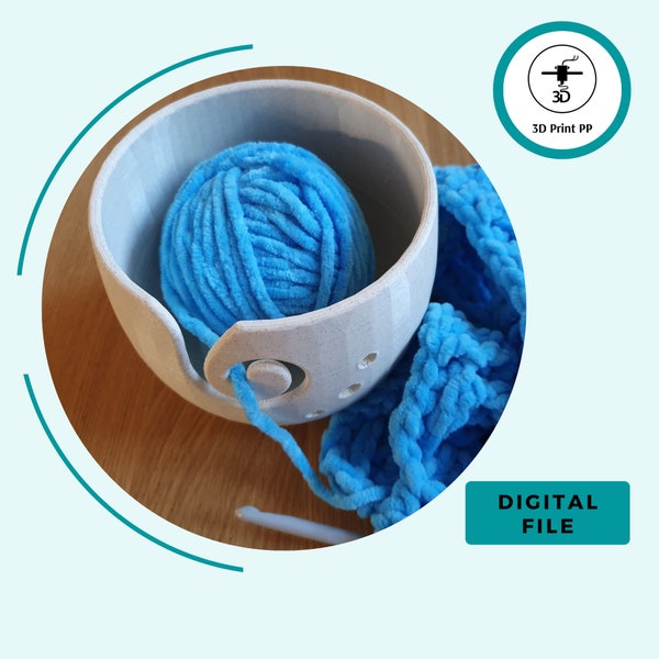 Bowl yarn, 3d model, Digital File