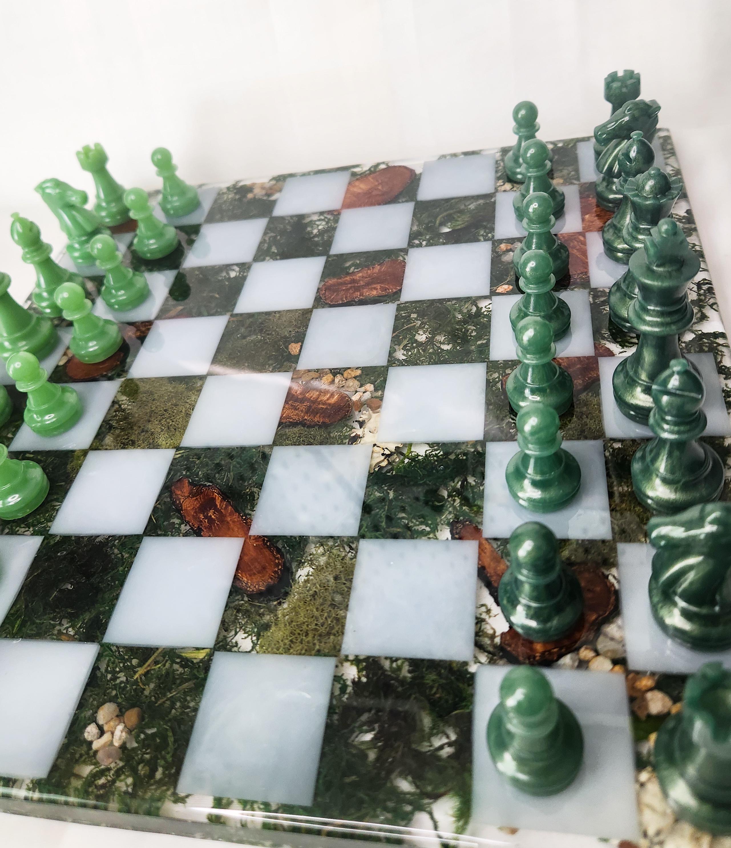 CUSTOM Chess Set (board & Standard Pieces) - Etsy