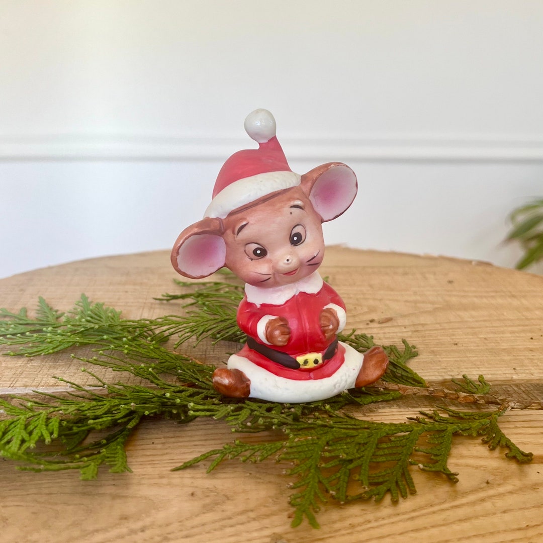 Vintage Christmas Mouse 