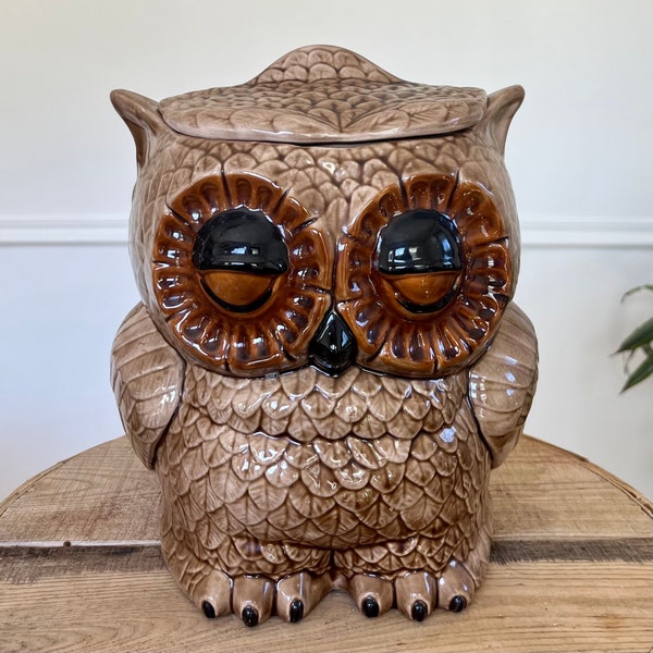 Owl Cookie Jar Etsy