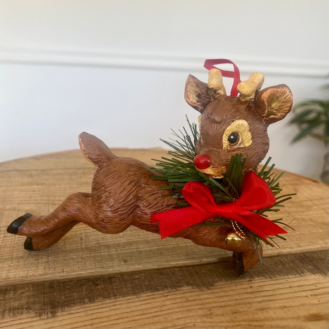 Vintage Rudolph Ornament Rudolph Co Christmas Nostalgia Etsy