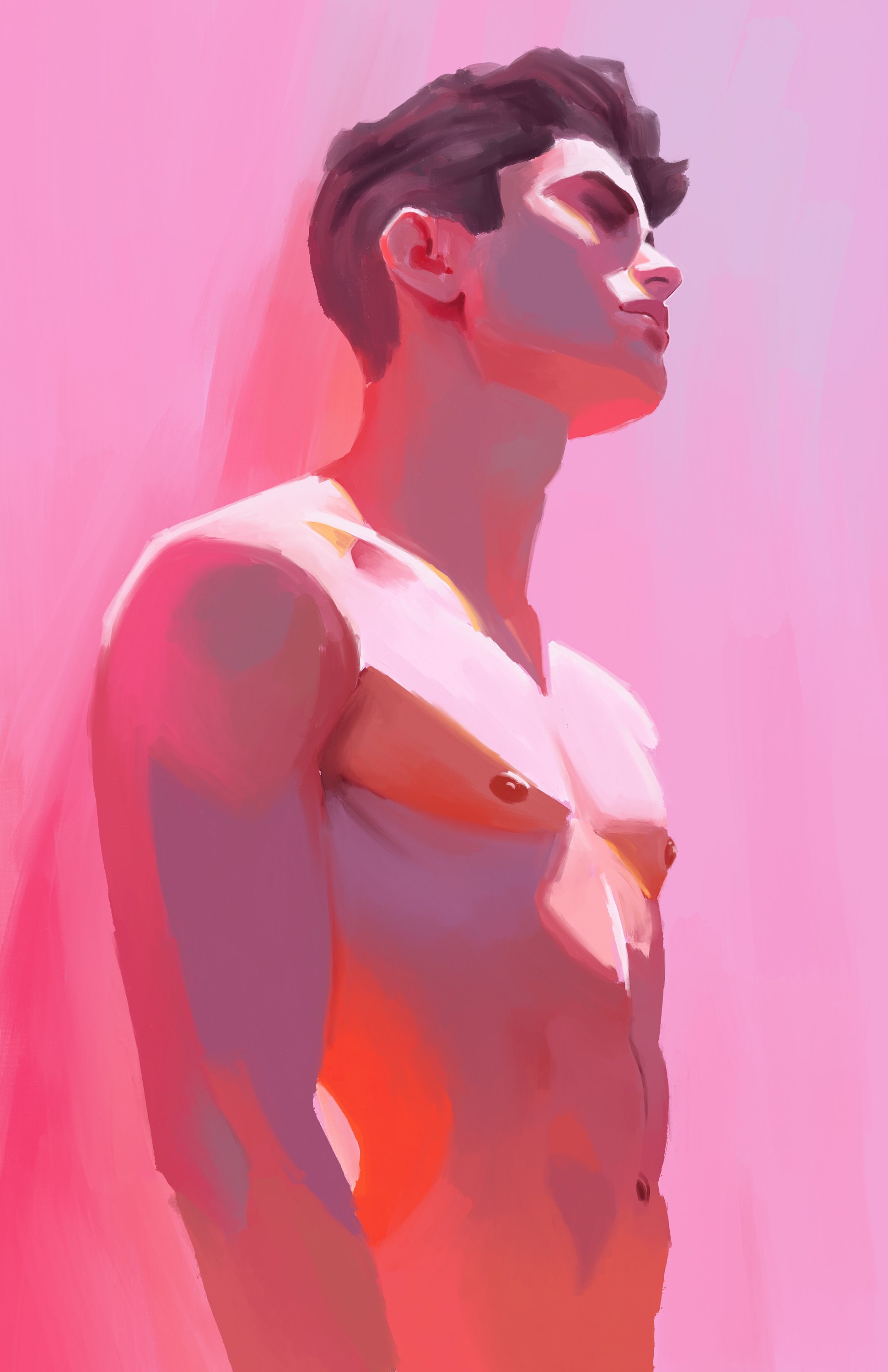 Male Body Nude From Behind. 11x14 Nude Male Butt. Art Print of - Etsy