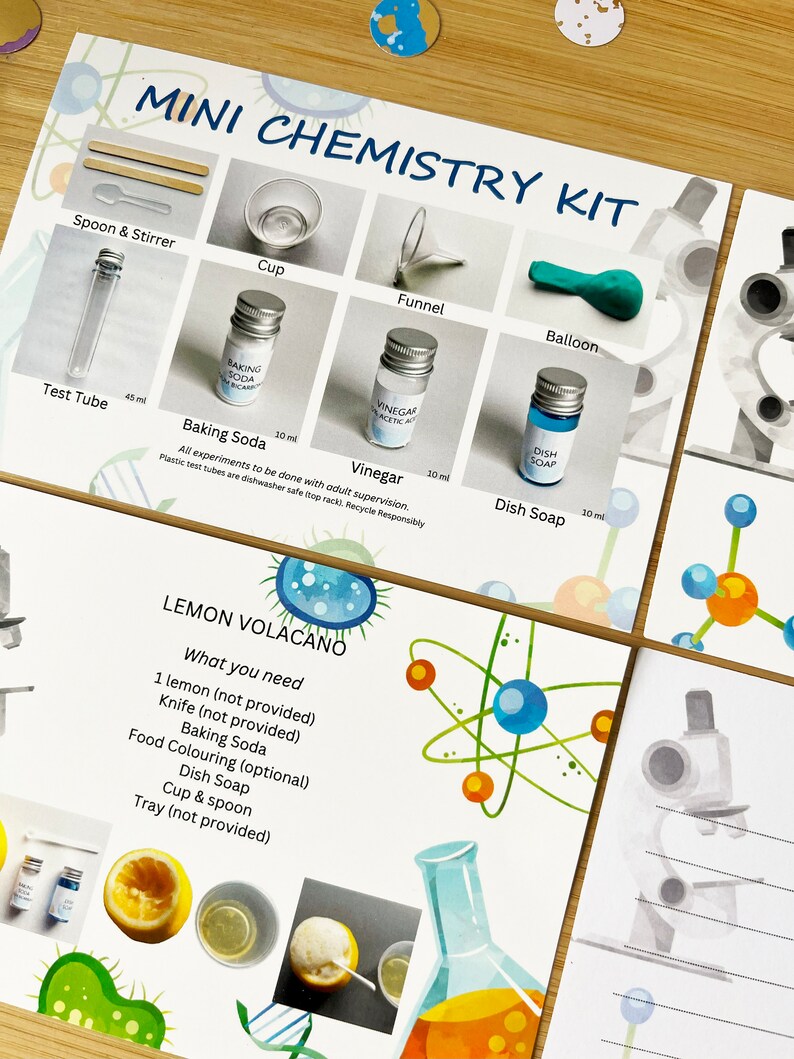 Science Party Favors With Experiments mini Chemistry Kit, Goodie Bags