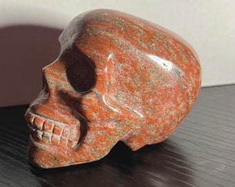 Jasper skull red brecciated jasper 321g