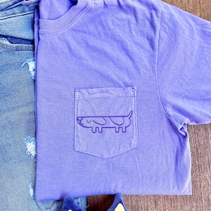 Bluey Long Dog pocket tee