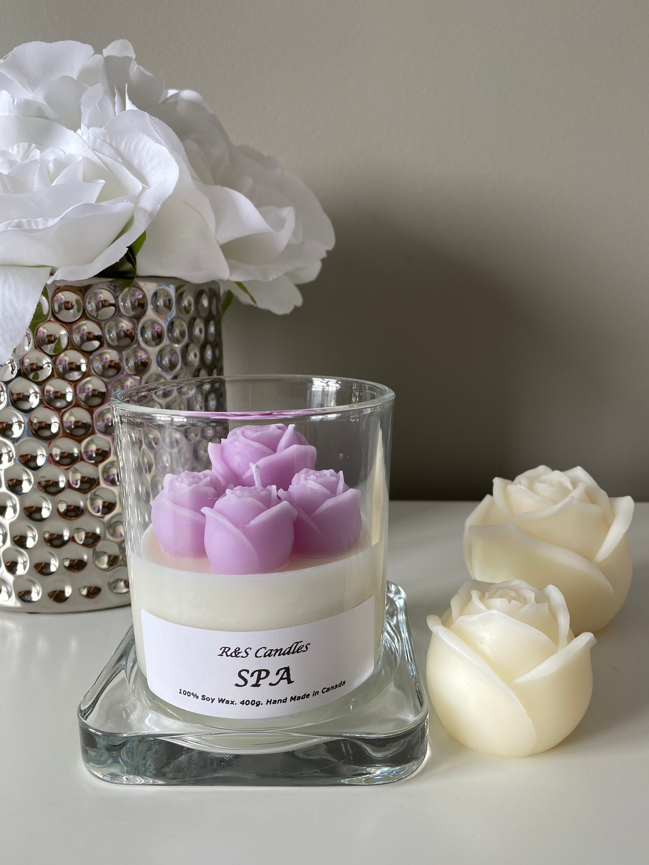 Add Your Company Name - Valentine's Theme - Organic Soy Wax Candle