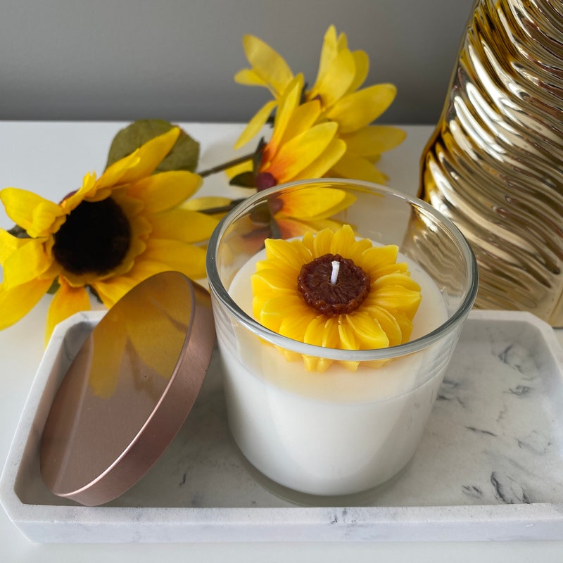 Sunflower Candles - Etsy