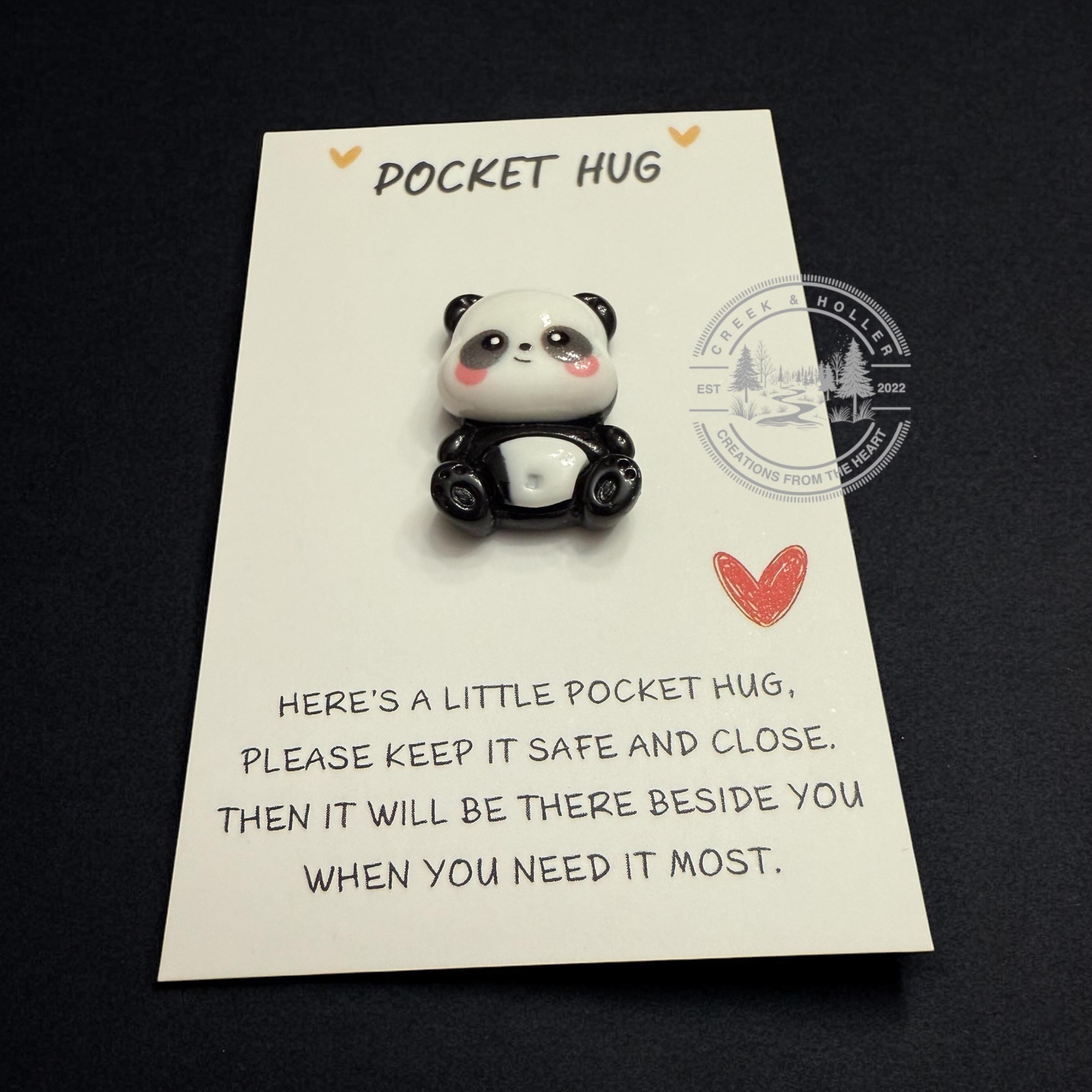 Pocket Hug Mini Peluche Con Moneta - Regalo Emotivo Per Famiglia E Coppie Portafortuna 646228