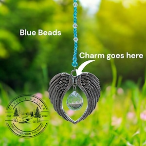 Guardian Angel Wing Memorial Suncatcher, Sympathy Memorial Suncatcher, Loss of Child, Rainbow Suncatcher, In Memory of Grief Gift