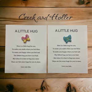 Butterfly Pocket Hug: Comfort Gift with Poem