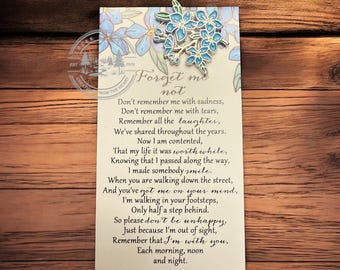 Something Blue Forget Me Not Wedding Memorial Pin