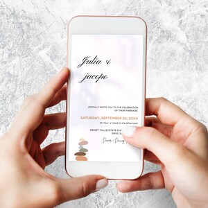 Reines Weiß elektronisch bearbeitbare digitale Hochzeit Einladung & Details, sofortiger digitaler Download, Textnachricht einladen, papierlose Canva bearbeitbar
