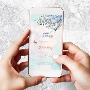 Electronic Baby Shower Invitation, Baby Shower evite, Electronic Baby Shower, Boy Baby Shower