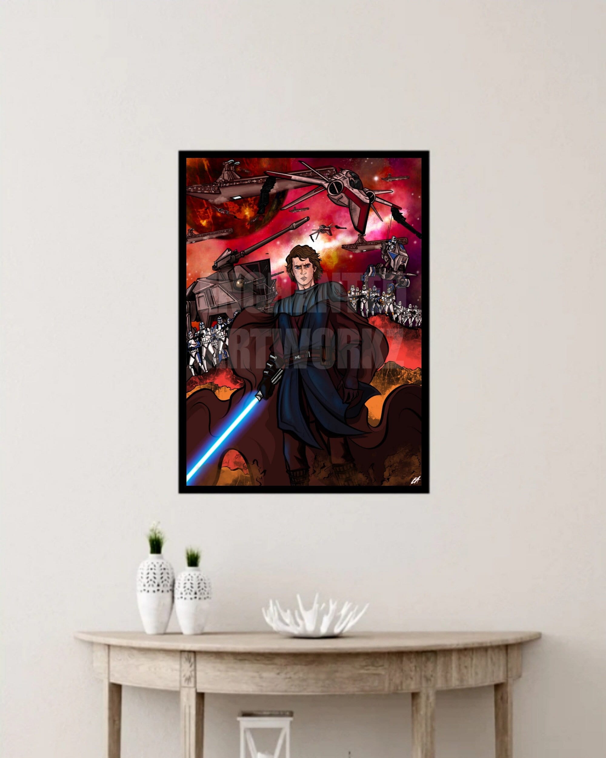 Star Wars Clone Wars Anakin Poster Digital Print - Etsy