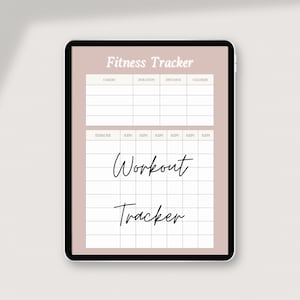 Workout Fitness Tracker - Minimal Aesthetic | PDF A4 Printable Format , must have for health and wellness routine, notable, goodnotes