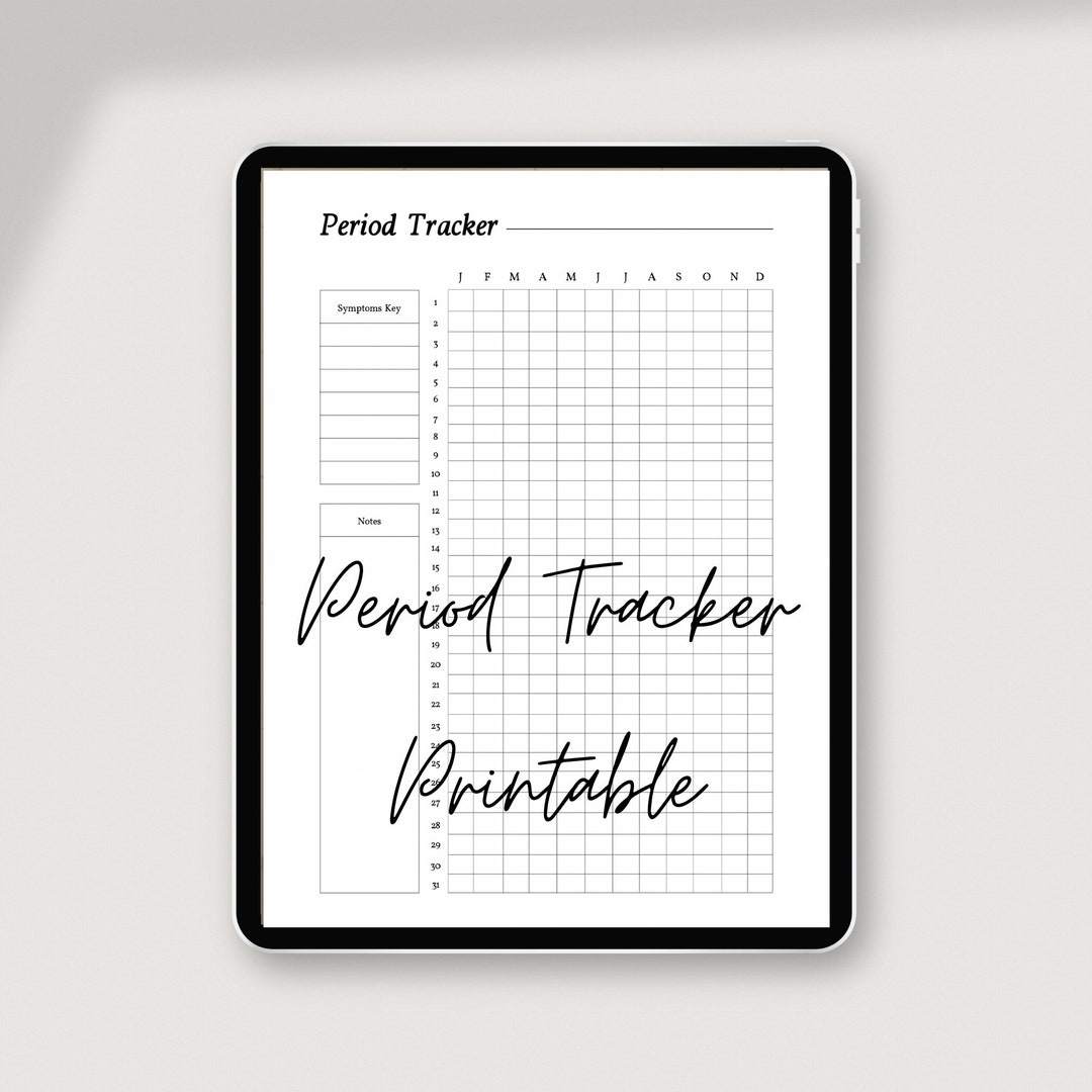 Period Tracker Printable Pdf Printable Monthly Menstrual Cycle Period Period Tracker Printable Pdf Printable Monthly Menstrual Cycle Period