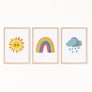 Nursery Wall Art, Nursery Girls Decor, Baby Print Poster, Rainbow Wall Art, Boho Nursery Decor, Nursery Art, Kids Art, Childrens Wall Art