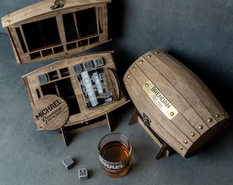Whisky Barrel Gift, Best Man Proposal, Whiskey Glasses Set, Groomsmen Bachelor Party Gifts, Wedding Favor, Bourbon Set, Father of Groom Gift
