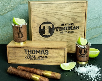 Custom Keepsake Box, Cigar Gift Box, Slide Lid Wood Box, Officiant Gift Box, Best Groomsmen Gifts, Bachelor Party Favor, Groom Wedding Gift