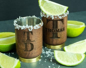 Custom Wood Shot Glasses, Groomsmen Tequila Shot Glasses, Best Man Invite Gift, Officiant Gift, Bachelor Party Gifts, Wedding Favors