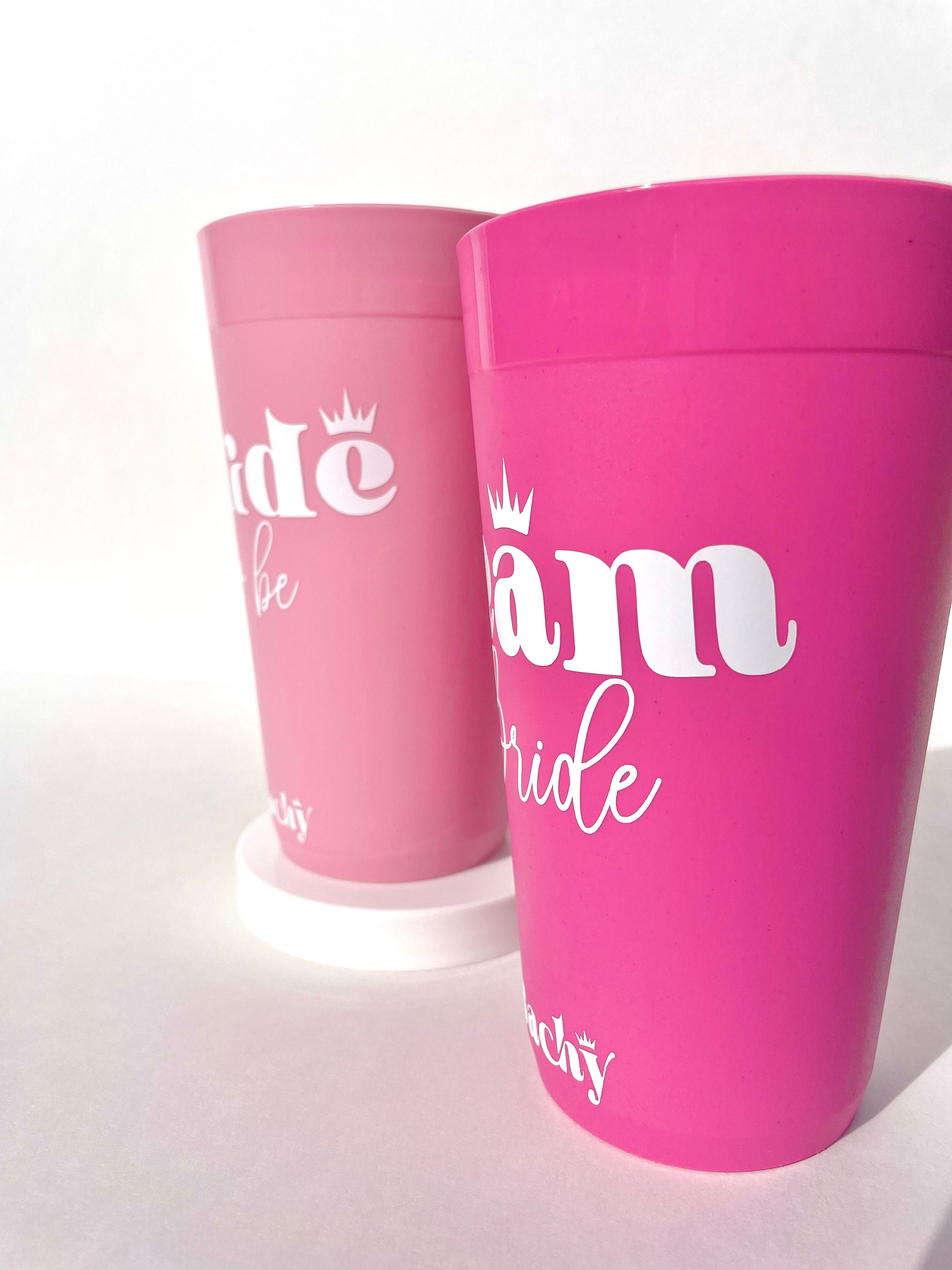 Bachelorette Party Cups, 5 Team Bride & 1 Bride to Be Cups