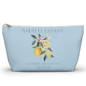 Amalfi Coast Lemons Accessory Pouch, Amalfi Italy, Travel Italy, Destination Wedding Honeymoon in Italy, Italian Mothers Day Gift, Gift Mom