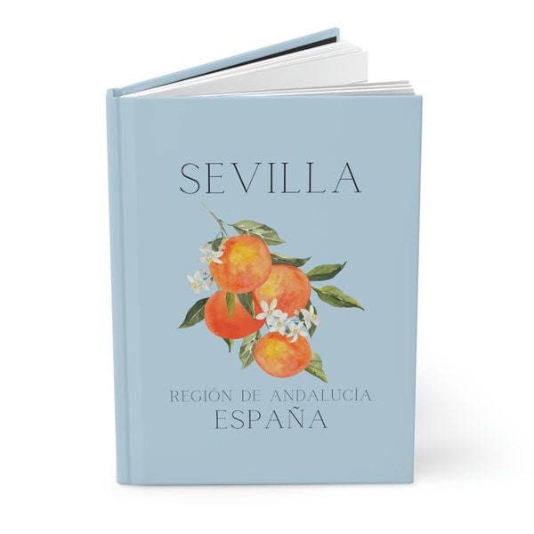 Seville Spain Oranges Journal, Sevilla España, Spanish European Vacation Souvenir, Spanish Travel Notebook, Gift Spanish Mom, Spain Wedding