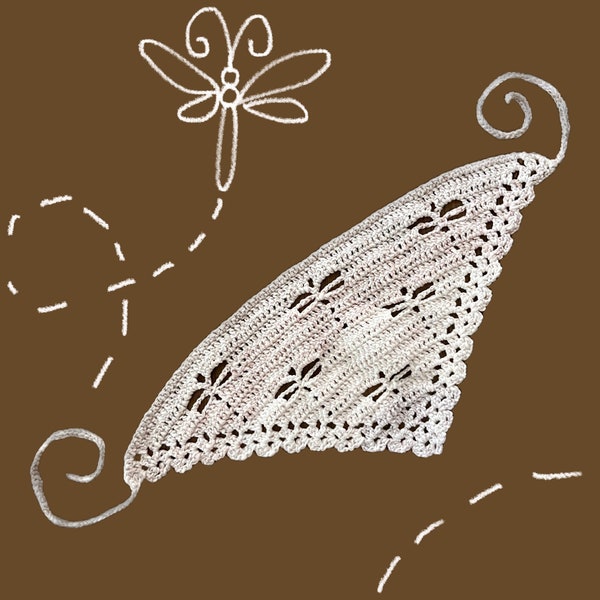 Crochet Dragonfly Bandana Etsy