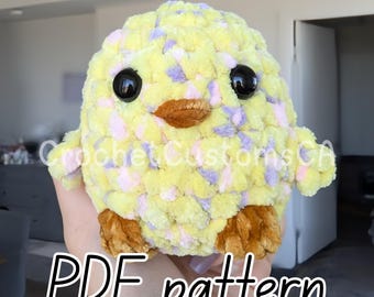 No sew easy Little Birdie Crochet Pattern, Small Bird Crochet Pattern, Easy no sew amigurumi pattern