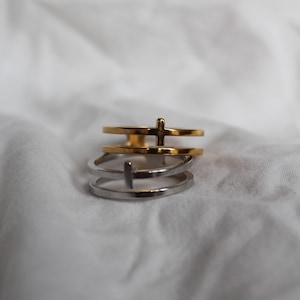REFLECT Stainless Steel Fashion Ring | Gold Ring | Silver Ring | Trendy Rings | Fashion Jewellery | Trendy Jewellery | Tarnish Free Rings