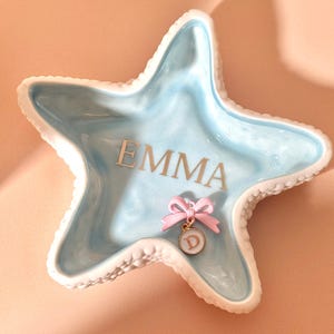 Custom Starfish Jewelry Dish Beach Style Ring Holder Ocean Trinket Tray Sweet 16 Gift for Teen Girl Gift For Beach Lover Housewarming Gift