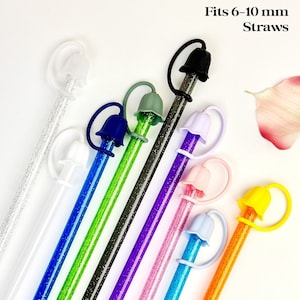 Blumenbecher Stroh Topper Benutzerdefinierte Tulpe Strohabdeckung Blumen-Party-Versorgung Emotionale Unterstützung Becher Zubehör Neue Mutter Geschenk für Blumenmädchen