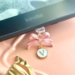 Pink Bow Tie eReader Charm