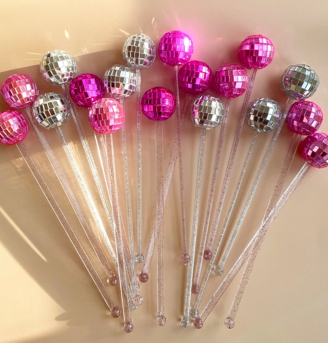 Disco Ball Drink Stirrer Disco Bar Cart Disco Ball Party Decor Disco