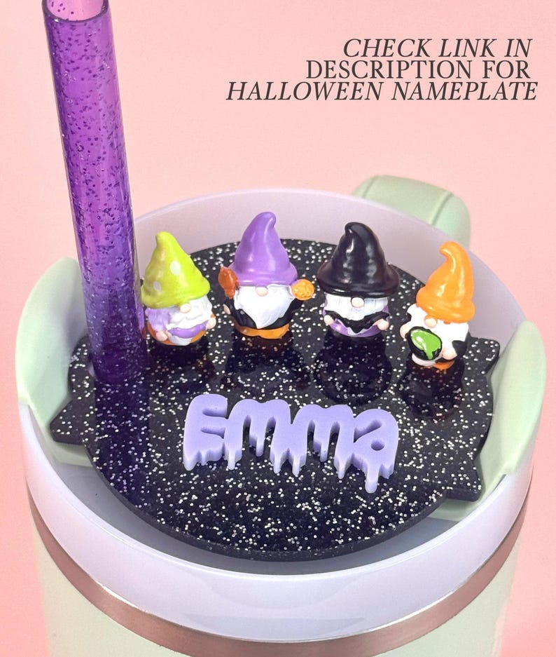 Halloween Tumbler Straw Topper Halloween Party Favor Cute Ghost Straw Cover Pumpkin Jack O Latern Straw Cap Bat Straw Tip Summerween Gift image 9