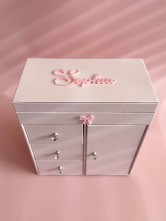 Little Girl Jewelry Box: Ballerina Musical Jewelry Box, Girls Jewelry Box Personalized, Granddaughter Birthday Gift, Keepsake Gift Daughter