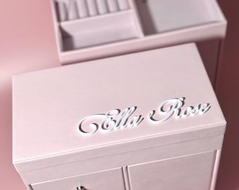 Custom Girls Music Jewelry Box: Toddler Birthday Gift, Flower Girl Gift Idea, Baby Shower Gift Baby Girl Nursery Decor First Christmas Gift