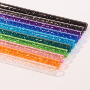 Glittrigt sugrör för glas, reservsugrör för kopp, glittersugrör för 40oz glas, glittrigt sugrör, festfavorit, återanvändbart sugrör av plast