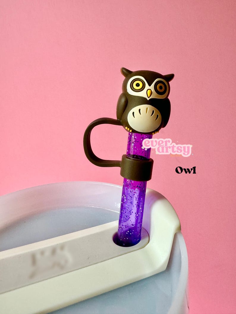 Owl Straw Topper for Owala cups