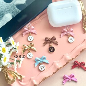 Gold Initial Phone Charm