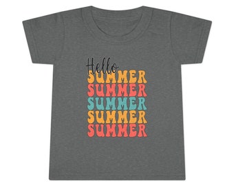 Hello Summer, pool party, vacation, pool party, Toddler T-shirt