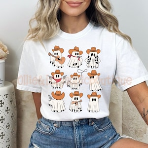 Cowboy Fantasma png Fantasma Collage svg PNG, Halloween png Carino Western Cowboy Fantasma SVG boho png Southern Twang Mini Fantasma Png boujee fantasma