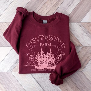 Tree Farm Christmas Sweater, Christmas Sweatshirt, Family Christmas Sweatshirt, Christmas Sweatshirts for Women, Merry Christmas Sweatshirt