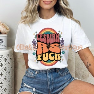 Lésbica como F * ck Gay Pride SVG PNG, inspirador png, Rainbow Inspo, saúde mental personalizada png, png positivo, motivacional, LGBTQ + png