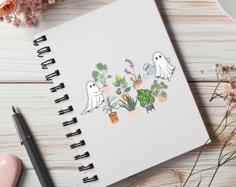 Plant Mom Spiral Notebook, Ghost Plants, Funny Journal
