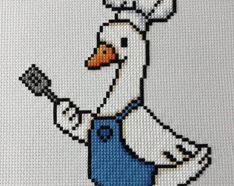 Chef Goose Cross Stitch Pattern